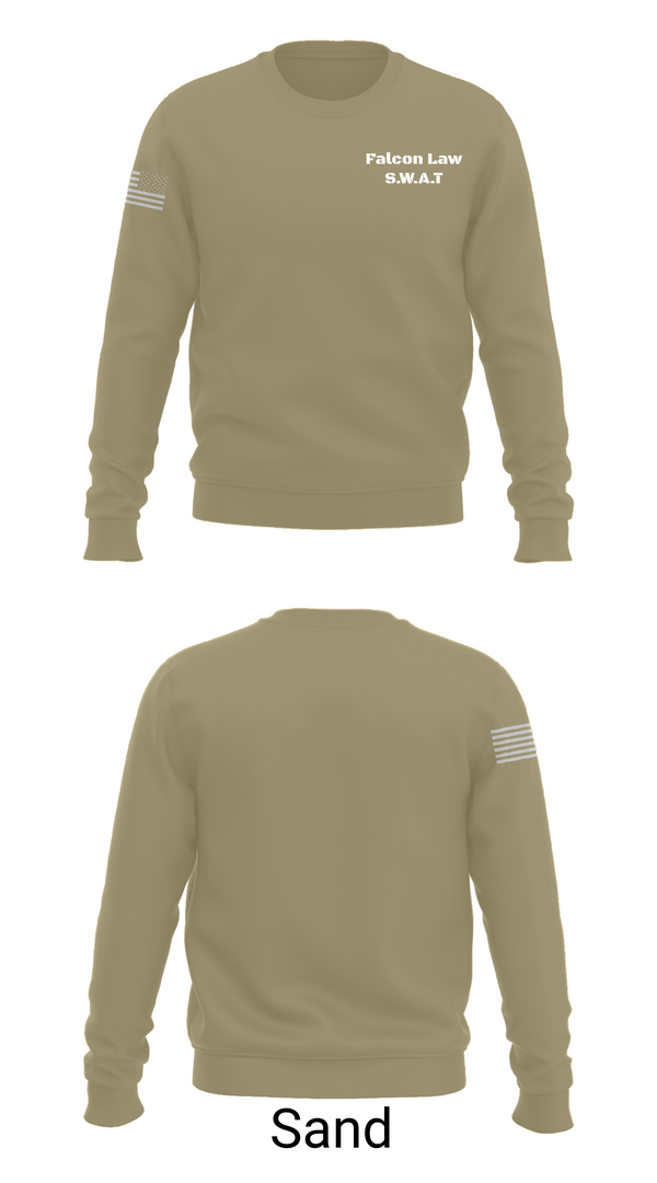 Crew Neck Sweatshirt, Falcon Law S.W.A.T, , Teamtime, Team time, sublimation, custom sports apparel, team uniforms, spirit wear, spiritwear, sports uniforms, custom shirts, team store, custom team store, fundraiser sports, apparel fundraiser