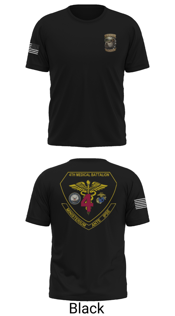 Short Sleeve Performance Shirt, 4th Med Battalion, Marines, Teamtime, Team time, sublimation, custom sports apparel, team uniforms, spirit wear, spiritwear, sports uniforms, custom shirts, team store, custom team store, fundraiser sports, apparel fundraiser
