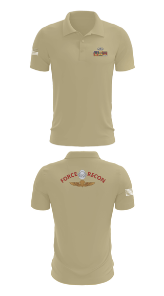 Short Sleeve Performance Polo, B Co. 3rd Recon BnForce Reconnaissance, Marines, Teamtime, Team time, sublimation, custom sports apparel, team uniforms, spirit wear, spiritwear, sports uniforms, custom shirts, team store, custom team store, fundraiser sports, apparel fundraiser