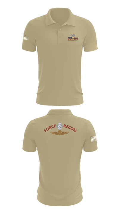 B Co. 3rd Recon Bn 24537683 Short Sleeve Performance Polo - 87