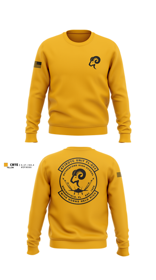Crew Neck Sweatshirt, AFJROTC FL-034, Air Force, Teamtime, Team time, sublimation, custom sports apparel, team uniforms, spirit wear, spiritwear, sports uniforms, custom shirts, team store, custom team store, fundraiser sports, apparel fundraiser