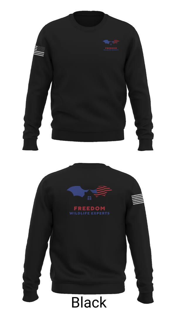 Crew Neck Sweatshirt, FREEDOM WILDLIFE EXPERTS, , Teamtime, Team time, sublimation, custom sports apparel, team uniforms, spirit wear, spiritwear, sports uniforms, custom shirts, team store, custom team store, fundraiser sports, apparel fundraiser