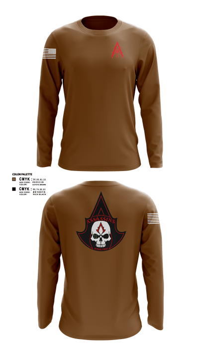 A Co. 1-3 AB 9856173 Long Sleeve Performance Shirt - 102