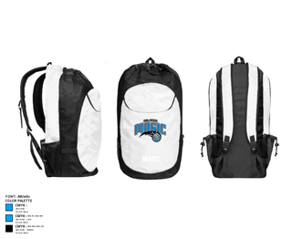 Gear Bag, Magic, Men's Basketball, Teamtime, Team time, sublimation, custom sports apparel, team uniforms, spirit wear, spiritwear, sports uniforms, custom shirts, team store, custom team store, fundraiser sports, apparel fundraiser