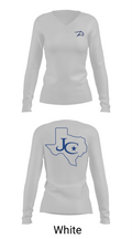 Jarrell High School Golf 58672907 Women's Long Sleeve V-neck Shirt - 16
