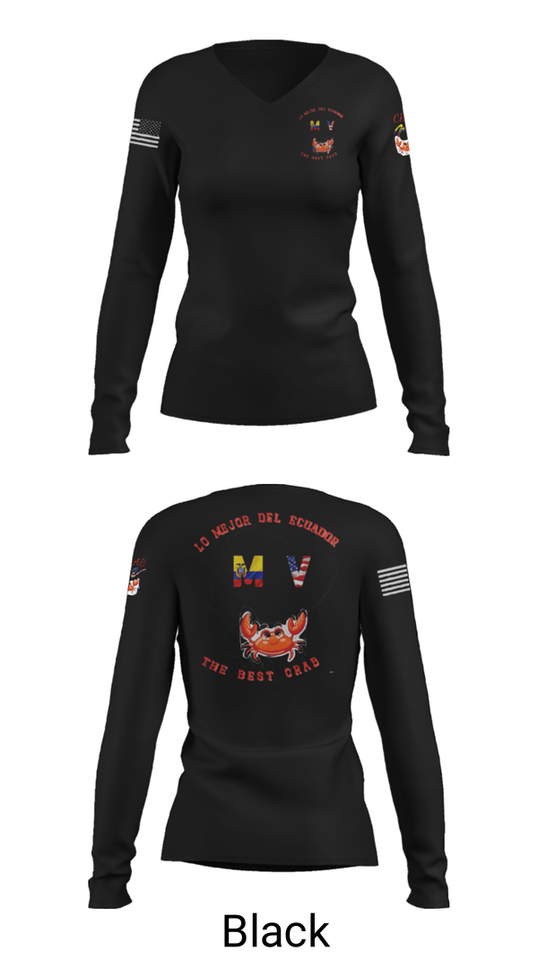Womens Long Sleeve Vneck Shirt, M & V import LLC, , Teamtime, Team time, sublimation, custom sports apparel, team uniforms, spirit wear, spiritwear, sports uniforms, custom shirts, team store, custom team store, fundraiser sports, apparel fundraiser