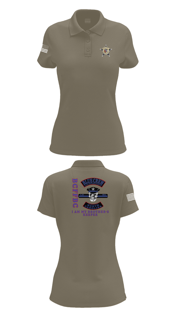 Womens Short Sleeve Performance Polo, Bluecrew law enforcement motorcycle club, , Teamtime, Team time, sublimation, custom sports apparel, team uniforms, spirit wear, spiritwear, sports uniforms, custom shirts, team store, custom team store, fundraiser sports, apparel fundraiser