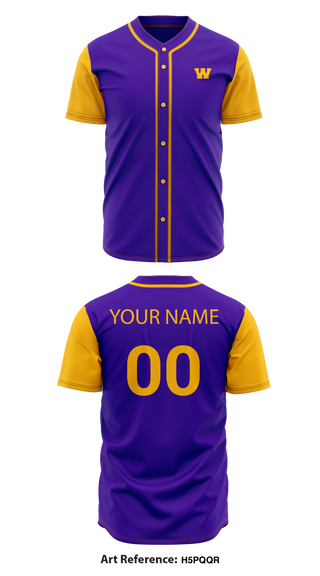 Two Button Baseball Jersey, Wossman High School Baseball, Baseball, Teamtime, Team time, sublimation, custom sports apparel, team uniforms, spirit wear, spiritwear, sports uniforms, custom shirts, team store, custom team store, fundraiser sports, apparel fundraiser