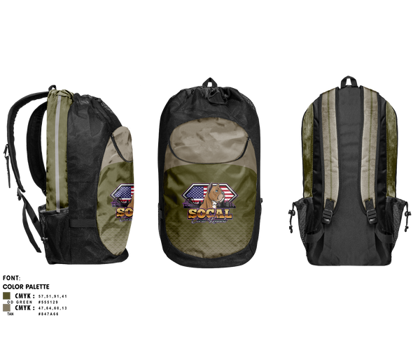 Gear Bag, SoCal corso kennels, , Teamtime, Team time, sublimation, custom sports apparel, team uniforms, spirit wear, spiritwear, sports uniforms, custom shirts, team store, custom team store, fundraiser sports, apparel fundraiser