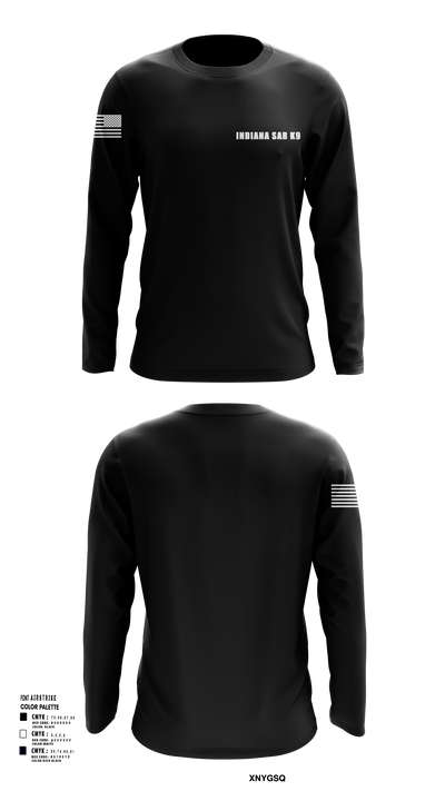 Indiana SAR K9 89767591 Long Sleeve Performance Shirt 101