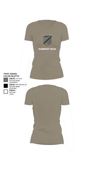 Womens Short Sleeve Vneck Shirt, Swampscott Police, Police, Teamtime, Team time, sublimation, custom sports apparel, team uniforms, spirit wear, spiritwear, sports uniforms, custom shirts, team store, custom team store, fundraiser sports, apparel fundraiser