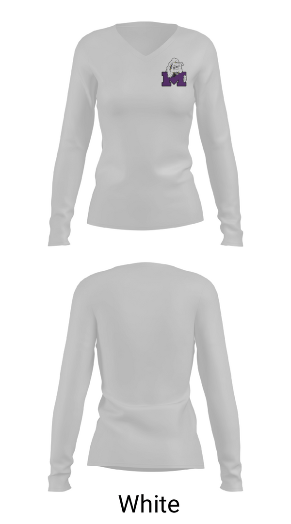 Womens Long Sleeve Vneck Shirt, Midland Freshman High School Cross Country, Cross Country, Teamtime, Team time, sublimation, custom sports apparel, team uniforms, spirit wear, spiritwear, sports uniforms, custom shirts, team store, custom team store, fundraiser sports, apparel fundraiser