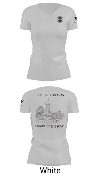 Women's Short Sleeve Vneck Shirt, JBPHH CSADD, Navy, Teamtime, Team time, sublimation, custom sports apparel, team uniforms, spirit wear, spiritwear, sports uniforms, custom shirts, team store, custom team store, fundraiser sports, apparel fundraiser