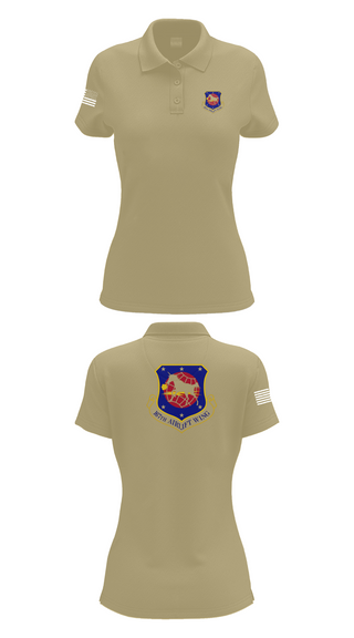Womens Short Sleeve Performance Polo, 167th air wing, , Teamtime, Team time, sublimation, custom sports apparel, team uniforms, spirit wear, spiritwear, sports uniforms, custom shirts, team store, custom team store, fundraiser sports, apparel fundraiser