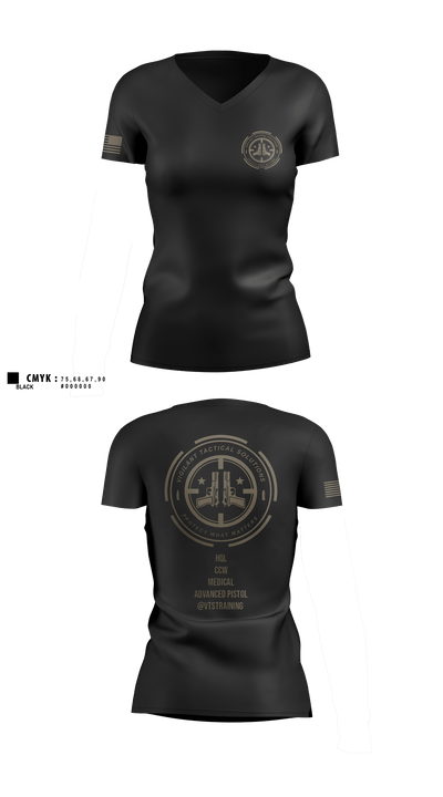 Vigilant Tactical Solutions Women's Short Sleeve V-neck Shirt - 10