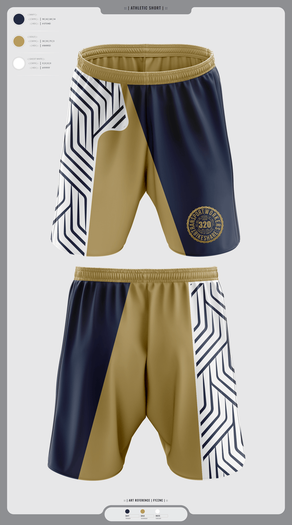 Athletic Shorts With Pockets, TWU Local 320, , Teamtime, Team time, sublimation, custom sports apparel, team uniforms, spirit wear, spiritwear, sports uniforms, custom shirts, team store, custom team store, fundraiser sports, apparel fundraiser