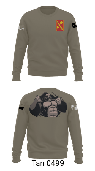 Crew Neck Sweatshirt, A Battery, 4-133 FAR-AMMO, National Guard, Teamtime, Team time, sublimation, custom sports apparel, team uniforms, spirit wear, spiritwear, sports uniforms, custom shirts, team store, custom team store, fundraiser sports, apparel fundraiser