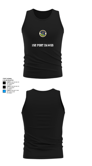 Tank Top, 152 Port Dawgs, Air Force, Teamtime, Team time, sublimation, custom sports apparel, team uniforms, spirit wear, spiritwear, sports uniforms, custom shirts, team store, custom team store, fundraiser sports, apparel fundraiser