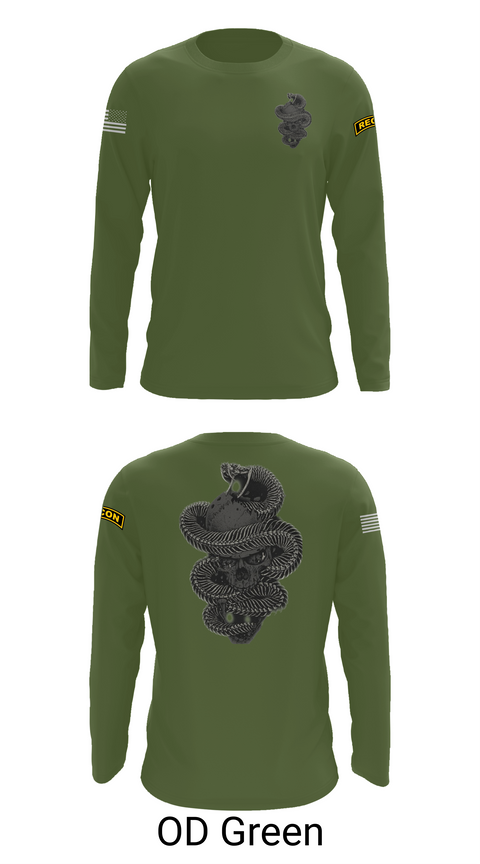 Long Sleeve Performance Shirt, HHC 1-8IN SCT, Army, Teamtime, Team time, sublimation, custom sports apparel, team uniforms, spirit wear, spiritwear, sports uniforms, custom shirts, team store, custom team store, fundraiser sports, apparel fundraiser