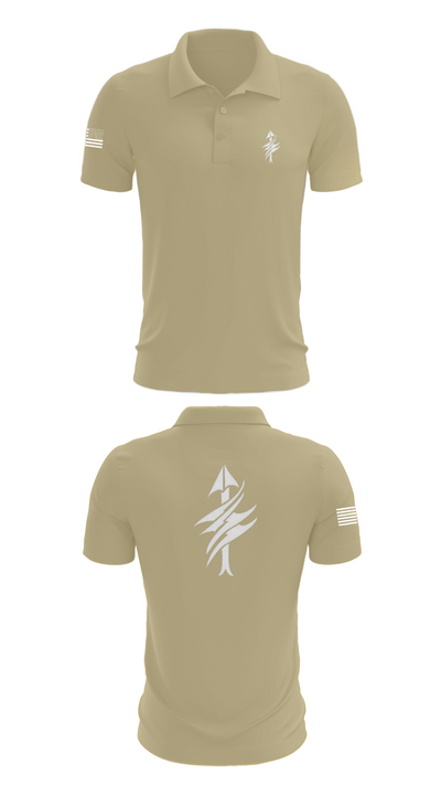 3rd Battalion 2nd Marines Scout Sniper Platoon 1879947 Short Sleeve Performance Polo - 87