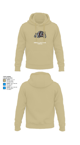 Hoodie, Okmulgee High School Football, Football, Teamtime, Team time, sublimation, custom sports apparel, team uniforms, spirit wear, spiritwear, sports uniforms, custom shirts, team store, custom team store, fundraiser sports, apparel fundraiser