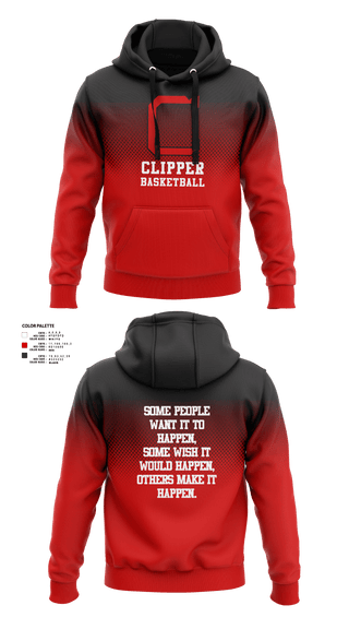 Hoodie, Columbiana High School Basketball, Men's Basketball, Teamtime, Team time, sublimation, custom sports apparel, team uniforms, spirit wear, spiritwear, sports uniforms, custom shirts, team store, custom team store, fundraiser sports, apparel fundraiser