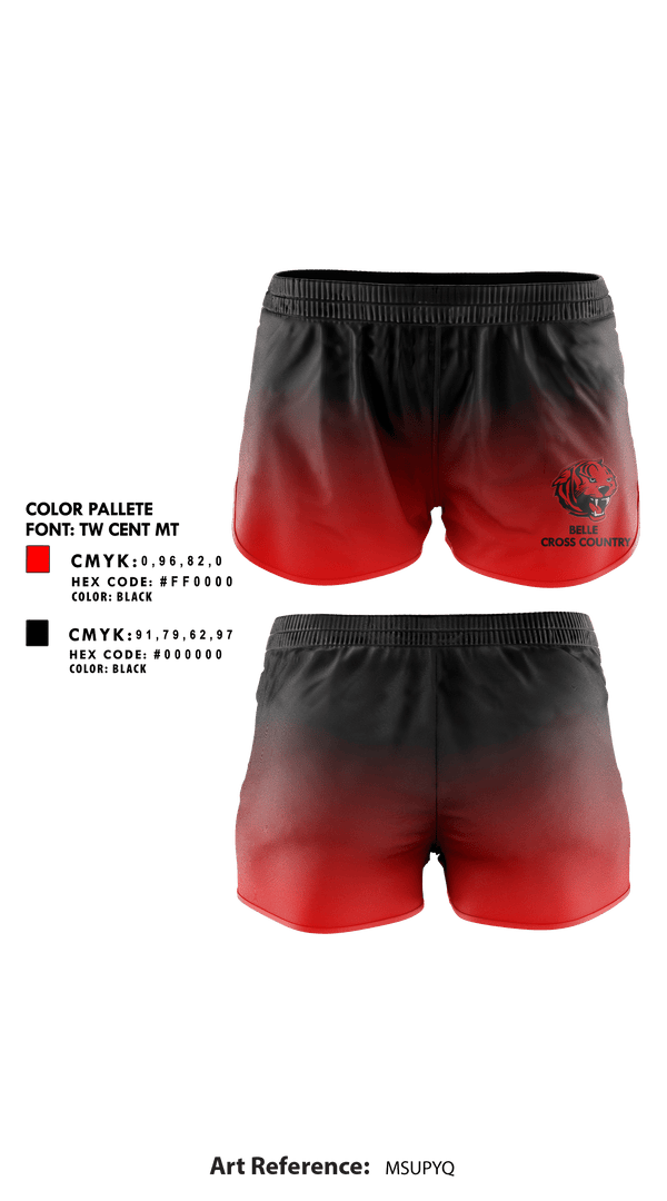 Womens Shorts, Belle High School Cross Country, Cross Country, Teamtime, Team time, sublimation, custom sports apparel, team uniforms, spirit wear, spiritwear, sports uniforms, custom shirts, team store, custom team store, fundraiser sports, apparel fundraiser