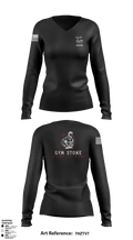 GymStone 67475415 Women's Long Sleeve V-neck Shirt -1 1