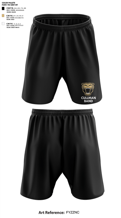 Cullman Middle School Band 2332781 Athletic Shorts With Pockets - 1