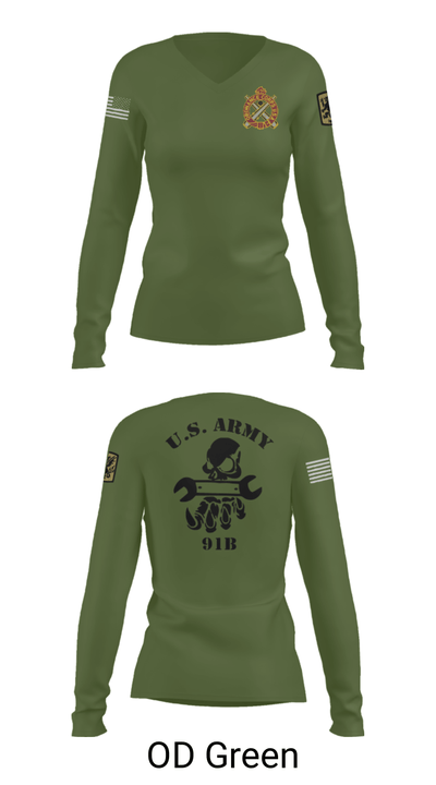 411TH 46316966 Women's Long Sleeve V-neck Shirt - 57