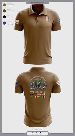Short Sleeve Performance Polo, 478th CA BN (A), Army, Teamtime, Team time, sublimation, custom sports apparel, team uniforms, spirit wear, spiritwear, sports uniforms, custom shirts, team store, custom team store, fundraiser sports, apparel fundraiser