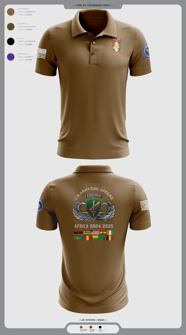 Short Sleeve Performance Polo, 478th CA BN (A), Army, Teamtime, Team time, sublimation, custom sports apparel, team uniforms, spirit wear, spiritwear, sports uniforms, custom shirts, team store, custom team store, fundraiser sports, apparel fundraiser