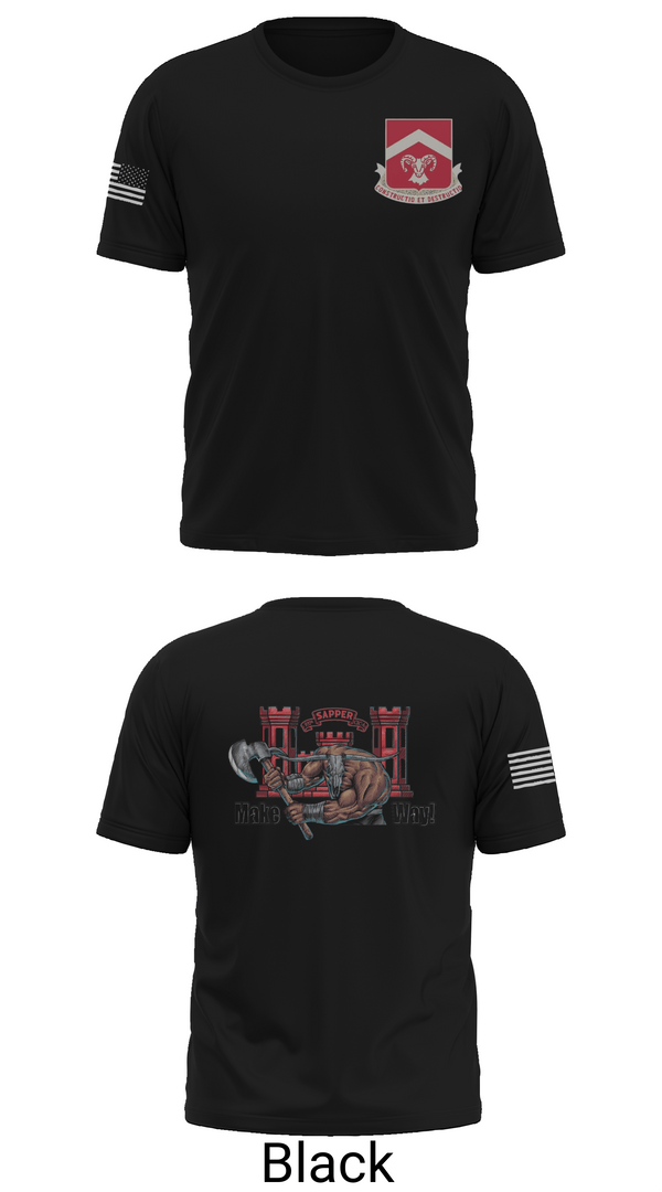 Short Sleeve Performance Shirt, 937th CEC-A, 40th BEB, Army, Teamtime, Team time, sublimation, custom sports apparel, team uniforms, spirit wear, spiritwear, sports uniforms, custom shirts, team store, custom team store, fundraiser sports, apparel fundraiser