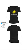 Double Springs Lawn Maintenance 68991877 Women's Short Sleeve V-neck Shirt - 37