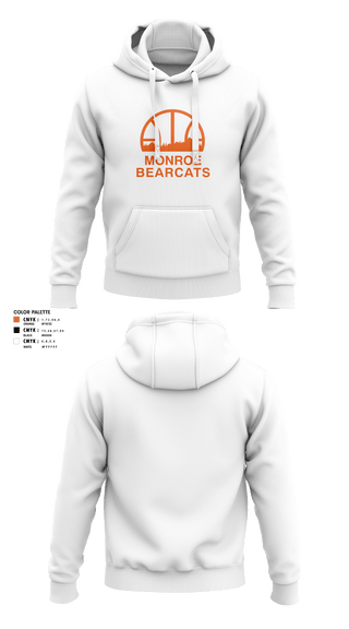 Hoodie, Monroe High School Basketball, Women's Basketball, Teamtime, Team time, sublimation, custom sports apparel, team uniforms, spirit wear, spiritwear, sports uniforms, custom shirts, team store, custom team store, fundraiser sports, apparel fundraiser