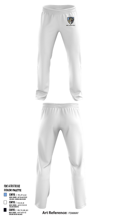 West Jordan High School Golf 27637623 Sweatpants - 3