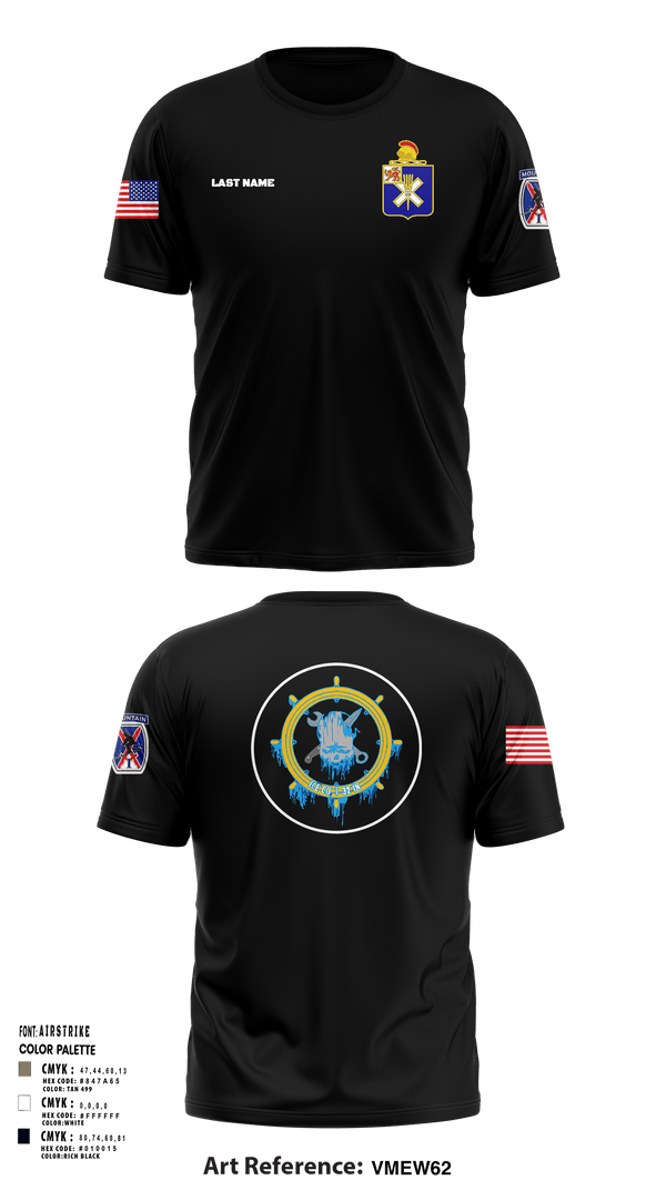 Short Sleeve Performance Shirt, Ice Company, 1-32 Infantry, Army, Teamtime, Team time, sublimation, custom sports apparel, team uniforms, spirit wear, spiritwear, sports uniforms, custom shirts, team store, custom team store, fundraiser sports, apparel fundraiser