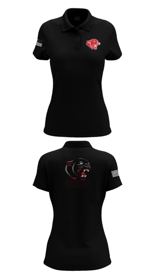 Womens Short Sleeve Performance Polo, Stigler Middle School Cheer, Cheer, Teamtime, Team time, sublimation, custom sports apparel, team uniforms, spirit wear, spiritwear, sports uniforms, custom shirts, team store, custom team store, fundraiser sports, apparel fundraiser