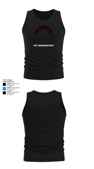 Tank Top, 75th Ranger Regiment, Army, Teamtime, Team time, sublimation, custom sports apparel, team uniforms, spirit wear, spiritwear, sports uniforms, custom shirts, team store, custom team store, fundraiser sports, apparel fundraiser