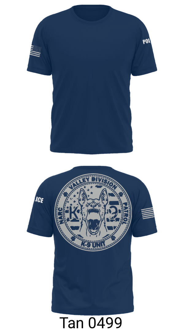 Short Sleeve Performance Shirt, VALLEY K9, , Teamtime, Team time, sublimation, custom sports apparel, team uniforms, spirit wear, spiritwear, sports uniforms, custom shirts, team store, custom team store, fundraiser sports, apparel fundraiser