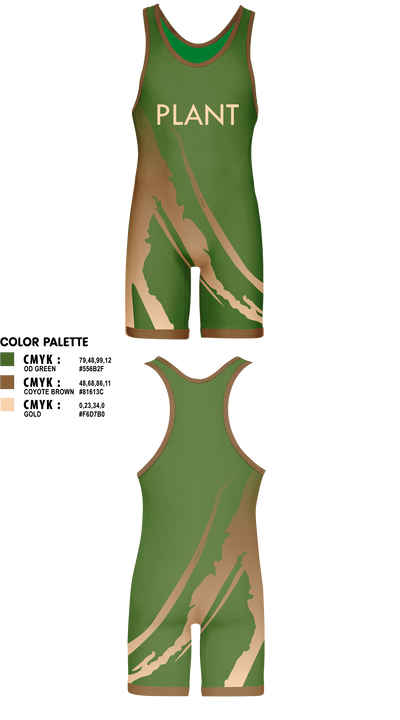 Plant 879120 Wrestling Singlet - 1