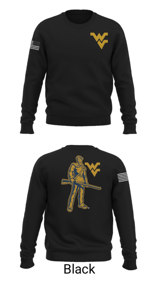 Crew Neck Sweatshirt, West Virginia University Track, Track & Field, Teamtime, Team time, sublimation, custom sports apparel, team uniforms, spirit wear, spiritwear, sports uniforms, custom shirts, team store, custom team store, fundraiser sports, apparel fundraiser