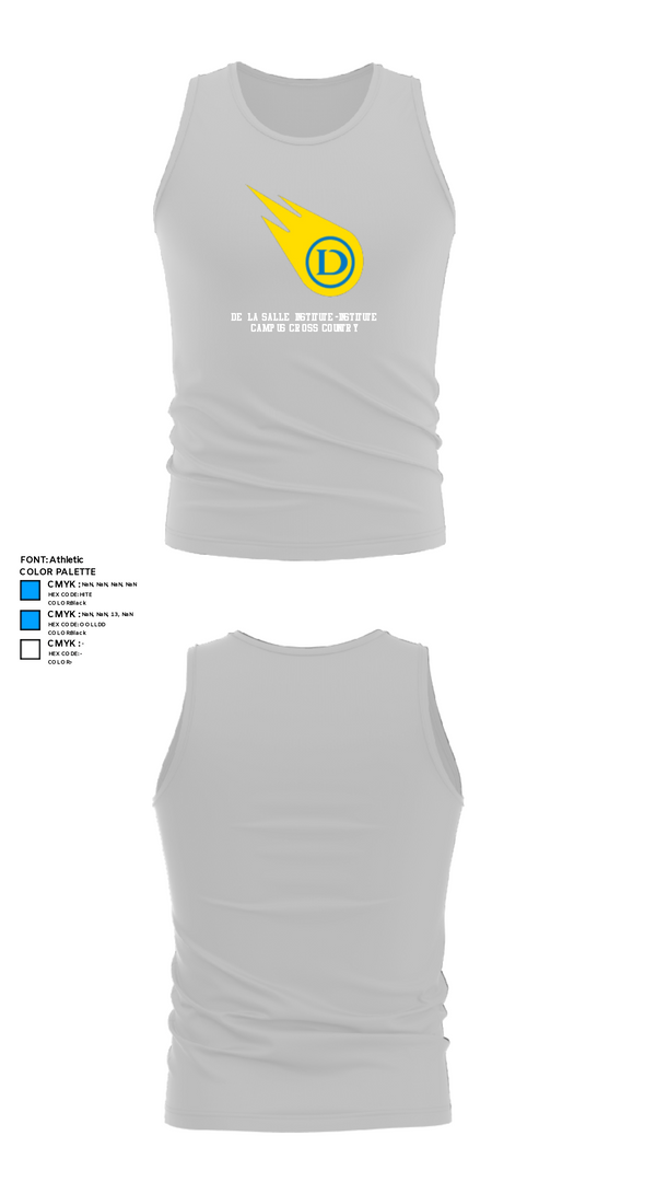 Tank Top, De La Salle Institute-Institute Campus Cross Country, Cross Country, Teamtime, Team time, sublimation, custom sports apparel, team uniforms, spirit wear, spiritwear, sports uniforms, custom shirts, team store, custom team store, fundraiser sports, apparel fundraiser