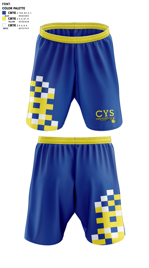 Athletic Shorts With Pockets, ColdWater Cougara 'Shelby Youth Sports', Track & Field, Teamtime, Team time, sublimation, custom sports apparel, team uniforms, spirit wear, spiritwear, sports uniforms, custom shirts, team store, custom team store, fundraiser sports, apparel fundraiser