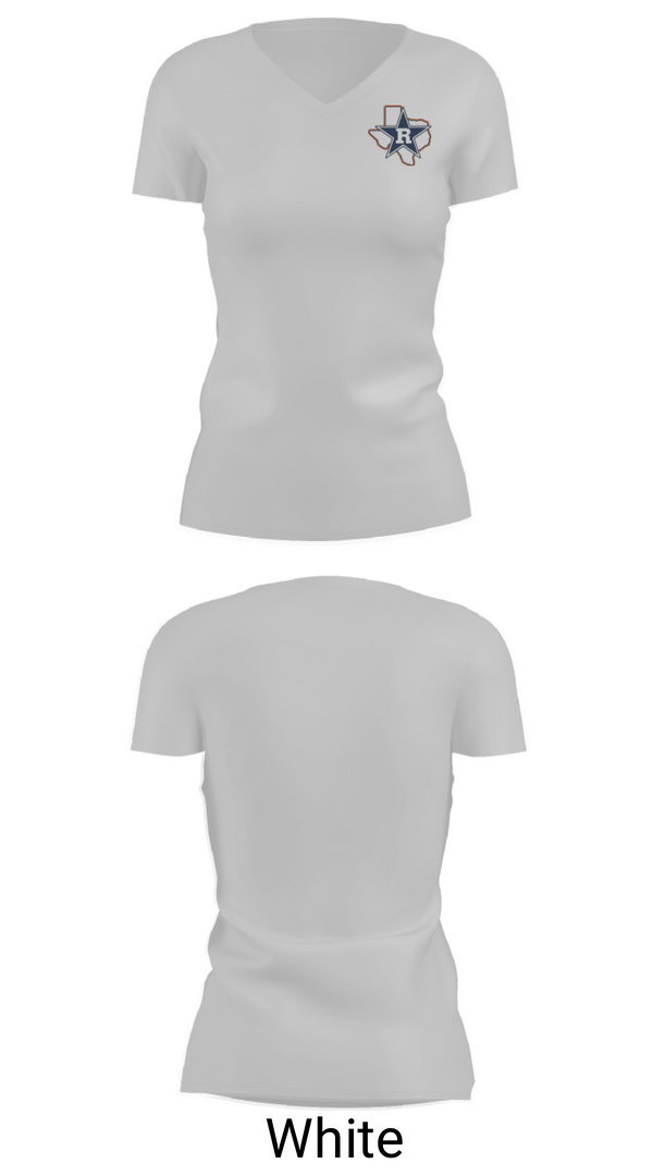 Womens Short Sleeve Vneck Shirt, Riverside High School Cheer, Cheer, Teamtime, Team time, sublimation, custom sports apparel, team uniforms, spirit wear, spiritwear, sports uniforms, custom shirts, team store, custom team store, fundraiser sports, apparel fundraiser