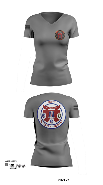 undefined Women's Short Sleeve V-neck Shirt - 112