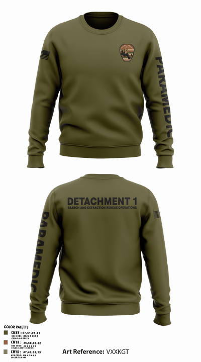 Detachment 1 27221981 Crew Neck Sweatshirt - 19