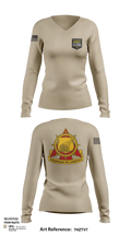 SOUTH CAROLINA ARMY NATIONAL GUARD 14160186 Women's Long Sleeve V-neck Shirt - 113