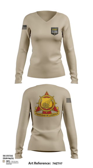 Womens Long Sleeve Vneck Shirt, SOUTH CAROLINA ARMY NATIONAL GUARD, National Guard, Teamtime, Team time, sublimation, custom sports apparel, team uniforms, spirit wear, spiritwear, sports uniforms, custom shirts, team store, custom team store, fundraiser sports, apparel fundraiser