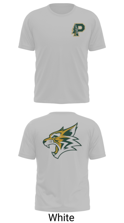 Paradise High School Bobcats 65206673 Old School Cotton Feel Shirt - 10